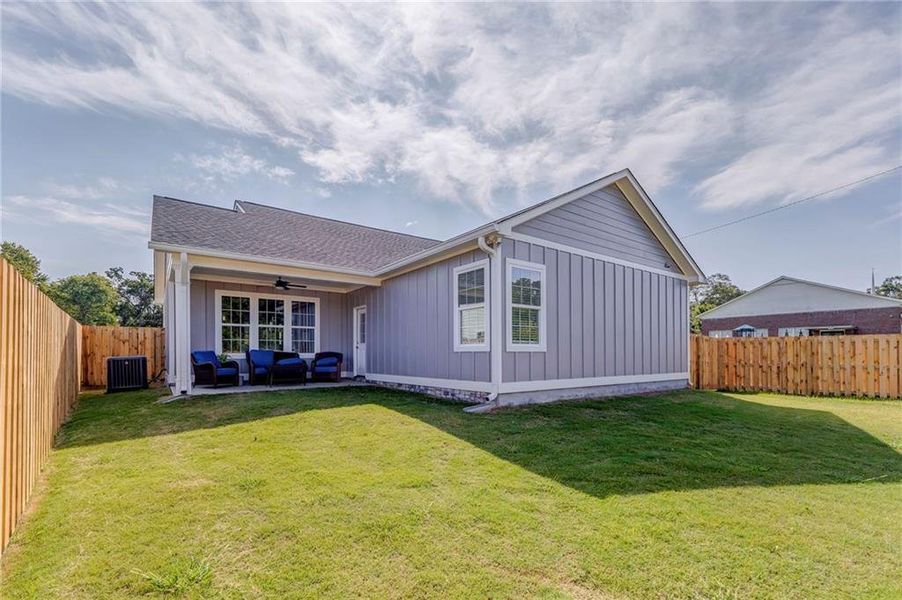 Exterior details and patio area of a home in , Cartersville (Image 22).