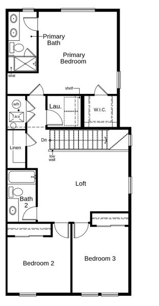 2D floor plan layout of this home in Windler Villas, Aurora, CO (Image 3).
