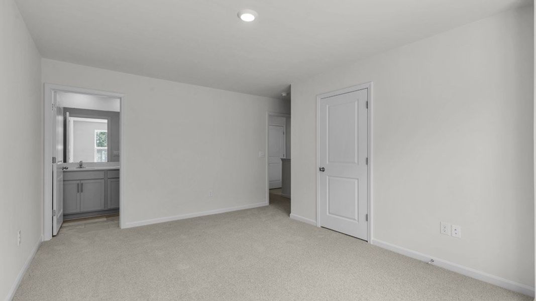 Spacious, unfurnished interior of a new home in The Townes at Bexford, Willow Spring (Image 14). Spacious, unfurnished interior of a new home in The Townes at Bexford, Willow Spring (Image 14).
