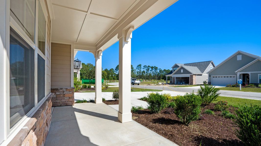 Representative exterior details of a home built from the Promenade III by Epcon Communities in Courtyards by Carrell, Ocean Isle Beach (Image 34). Representative exterior details of a home built from the Promenade III by Epcon Communities in Courtyards by Carrell, Ocean Isle Beach (Image 34).