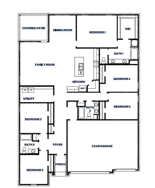 2D floor plan layout of this home in Williams Reserve East, Conroe, TX (Image 2). 2D floor plan layout of this home in Williams Reserve East, Conroe, TX (Image 2).