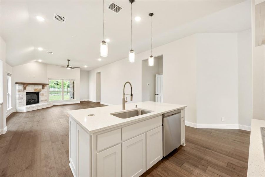 Furnished interior view inside a new home in Parks of Aledo, Aledo (Image 7).