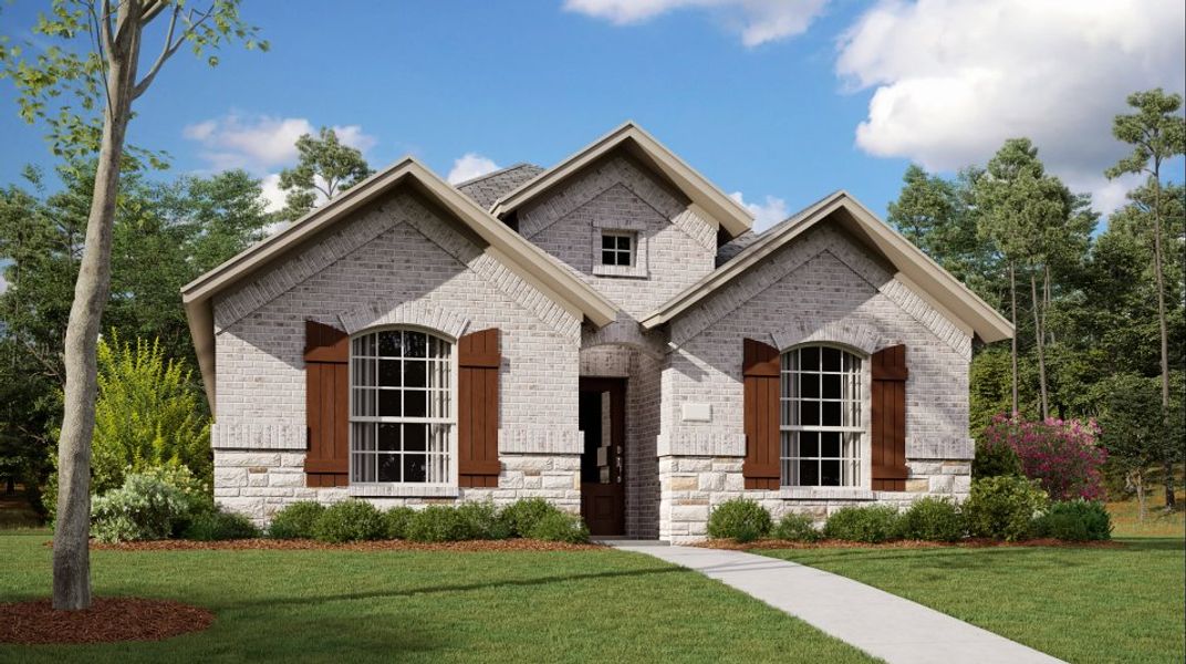 Representative exterior photo of a completed home built from the Waco by Lennar in Wildflower Ranch, Fort Worth, TX (Image 20).