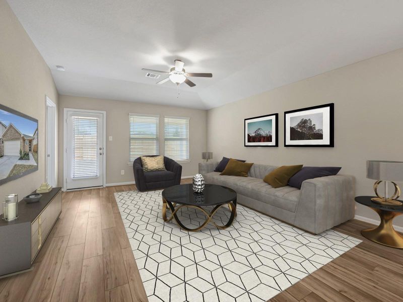 Photo is not of the actual home, but is an inspirational photo of builder’s model home and may depict options, furnishings, and/or decorator features that are not included