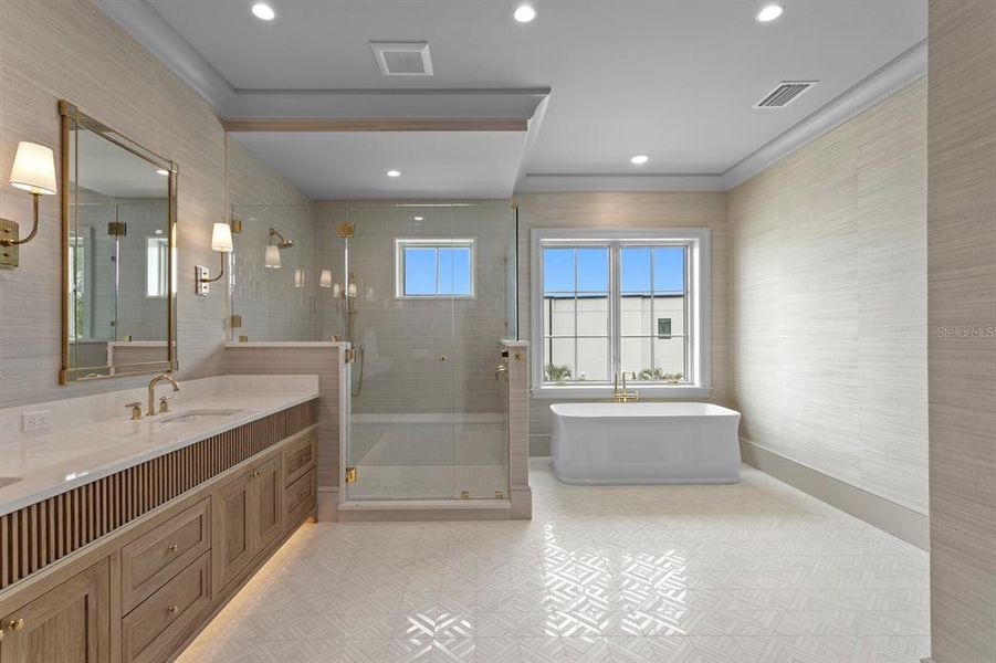 Furnished interior view inside a new home in , Tampa (Image 52).