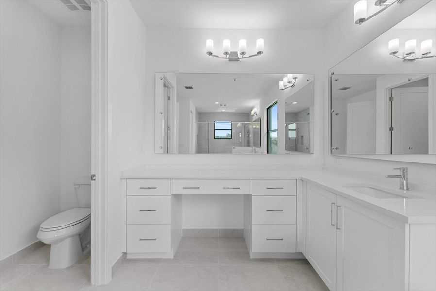 Furnished interior view inside a new home in , Boca Raton (Image 9). Furnished interior view inside a new home in , Boca Raton (Image 9).