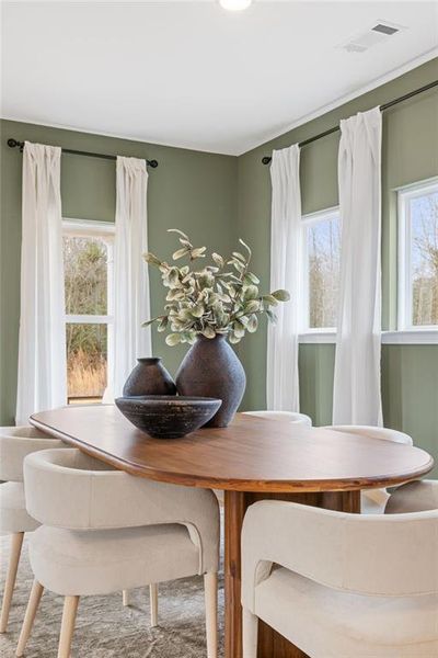 Furnished interior view inside a new home in The Bluffs, Canton (Image 35).