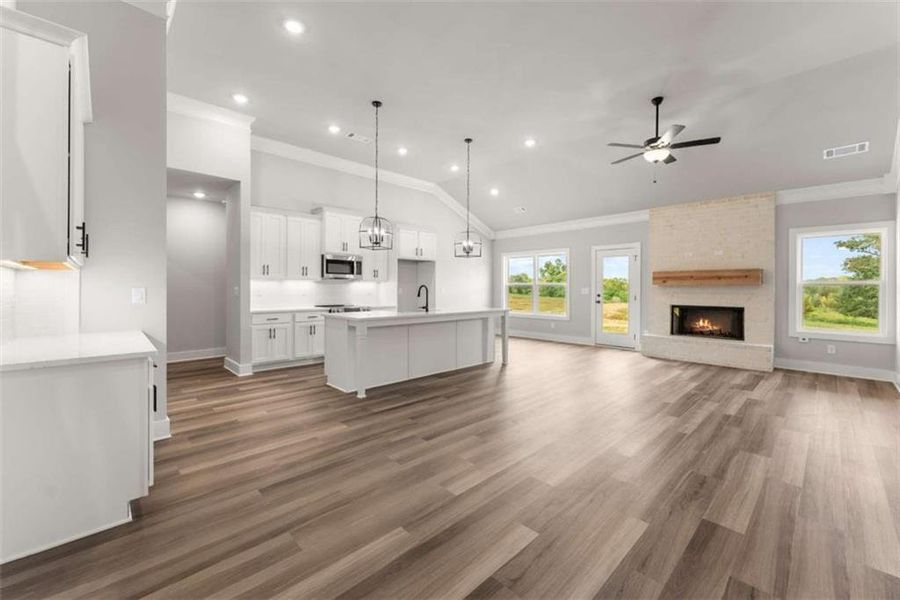 Furnished interior view inside a new home in , Maysville (Image 16). Furnished interior view inside a new home in , Maysville (Image 16).