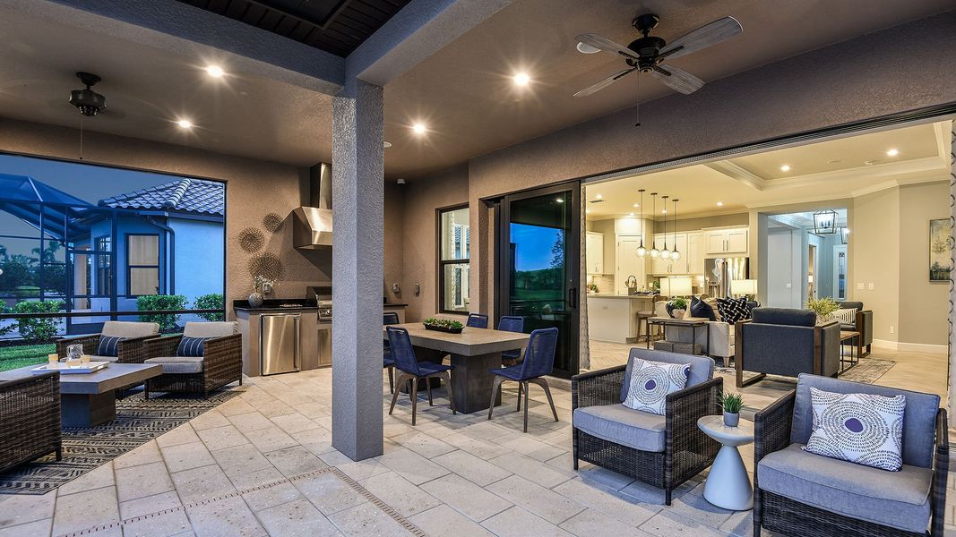 Representative furnished interior of a home built from the Farnese by Taylor Morrison in Esplanade at Skye Ranch, Sarasota (Image 31).