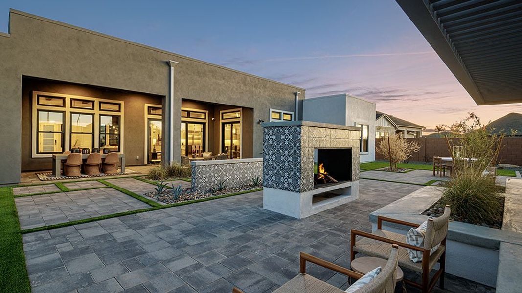 Representative exterior details of a home built from the Hawthorne by Taylor Morrison in Verdin Capstone Collection, Phoenix (Image 4).