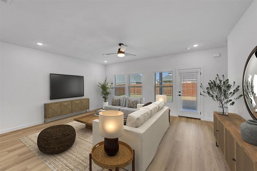 Furnished interior view inside a new home in Rolling Ridge, Van Alstyne (Image 27).