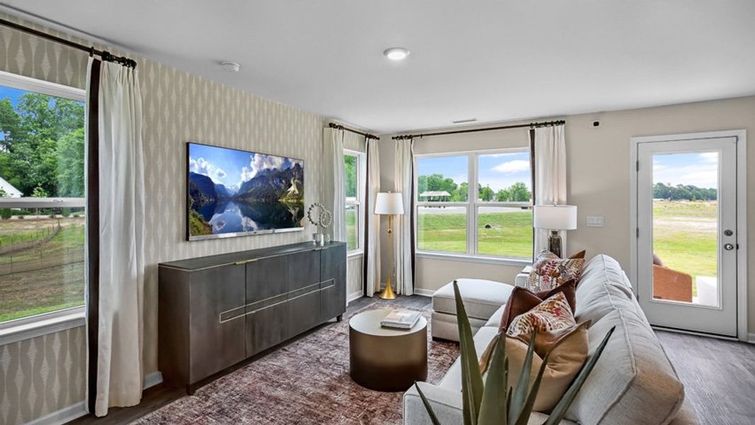 Furnished interior view inside a new home in North Village Townes, Greensboro (Image 5).