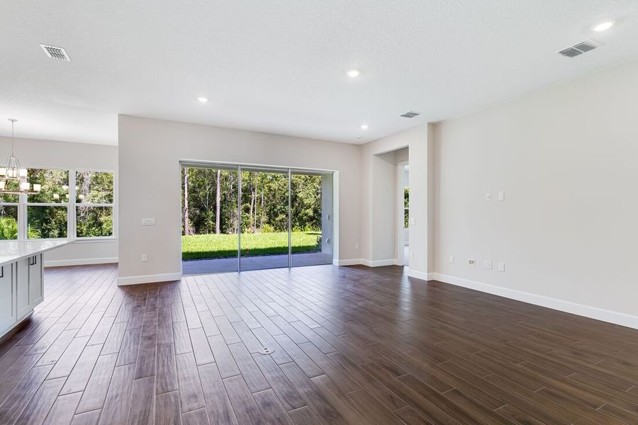 Representative unfurnished interior of a home built from the Letizia by Taylor Morrison in Esplanade at Center Lake Ranch, St. Cloud (Image 14).