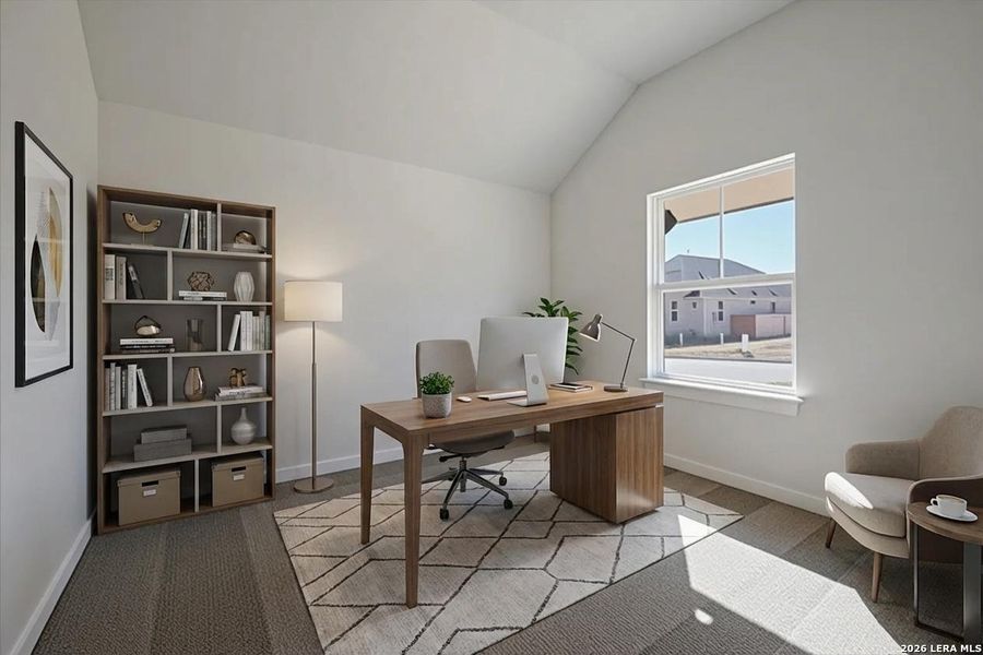 Furnished interior view inside a new home in Meyer Ranch, New Braunfels (Image 9).