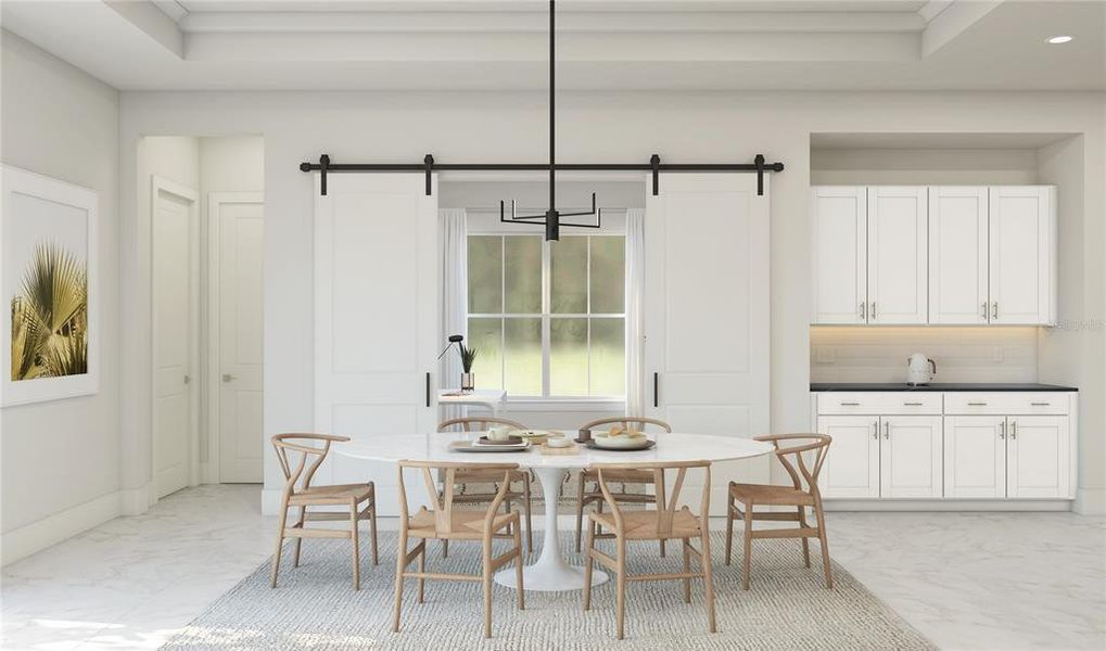 Furnished interior view inside a new home in Eden Preserve, Altamonte Springs (Image 7).