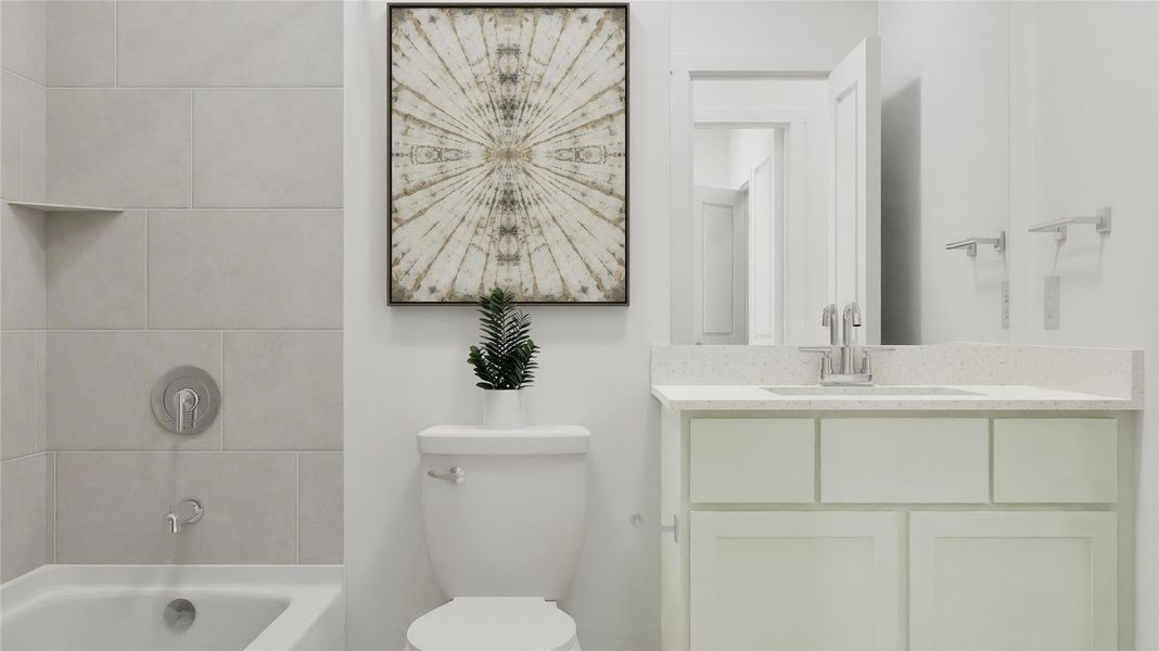 Furnished interior view inside a new home in Anniston, Katy (Image 28).