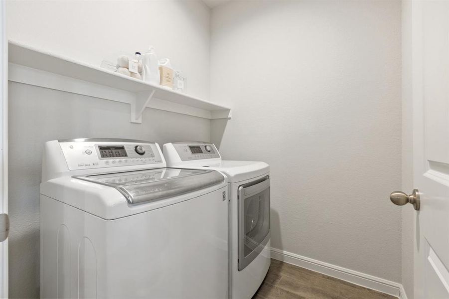 Laundry room right off your kitchen & close to your garage for easy access Laundry room right off your kitchen & close to your garage for easy access