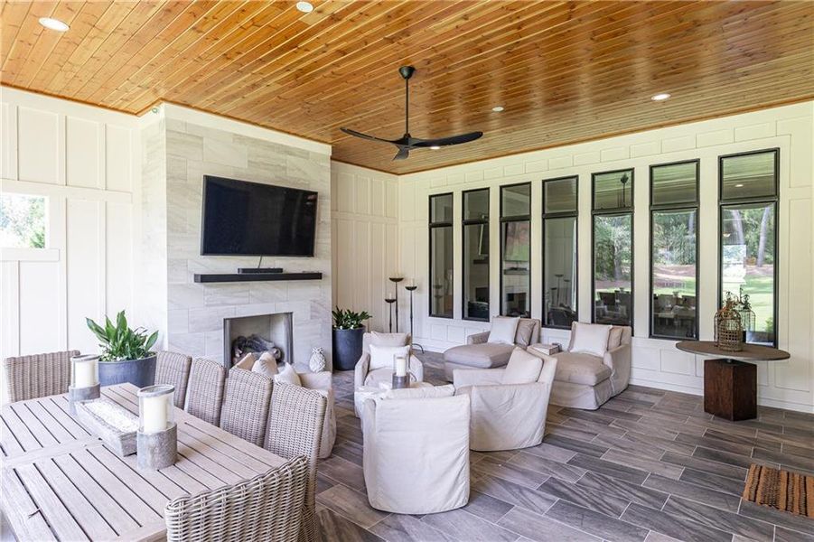 Furnished interior view inside a new home in , Marietta (Image 42).