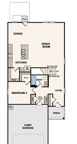 2D floor plan layout of this home in Applewhite Meadows, San Antonio, TX (Image 2). 2D floor plan layout of this home in Applewhite Meadows, San Antonio, TX (Image 2).