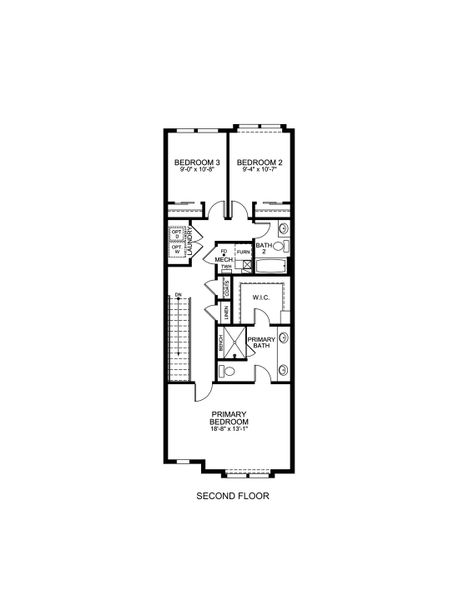 2D floor plan layout of this home in Arras Park, Thornton, CO (Image 6).