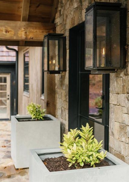 Exterior details and patio area of a home in , Blue Ridge (Image 23).