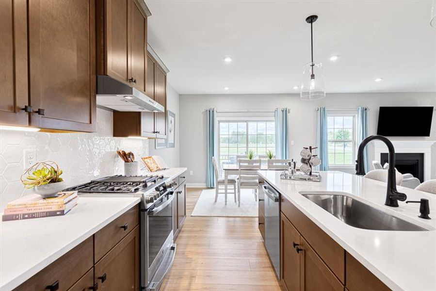Representative furnished interior of a home built from the Anderson by Ryan Homes in Canterbrook Farms, Fountain Inn (Image 9).