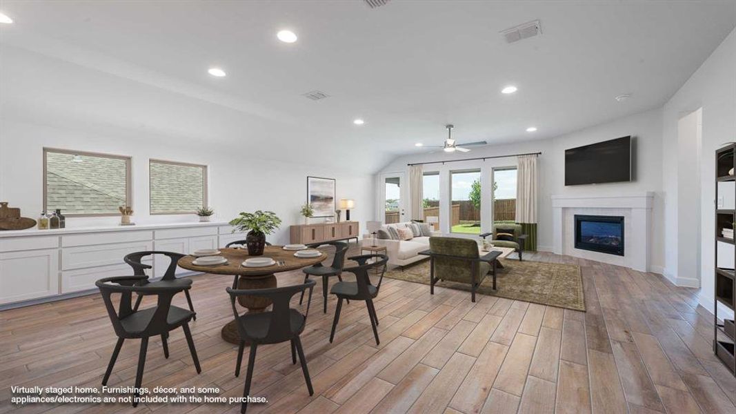 Furnished interior view inside a new home in Talon Hills 60'/70', Fort Worth (Image 6).