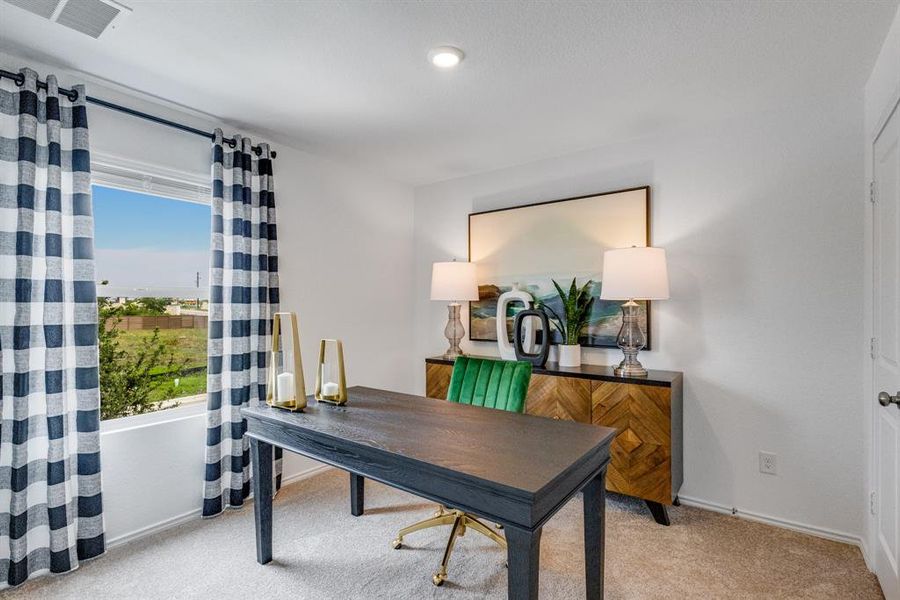 Furnished interior view inside a new home in Northpointe: Watermill Collection, Fort Worth (Image 11). Furnished interior view inside a new home in Northpointe: Watermill Collection, Fort Worth (Image 11).