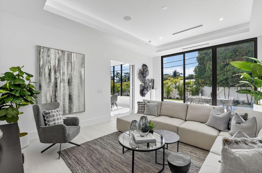 Furnished interior view inside a new home in , Boca Raton (Image 34).