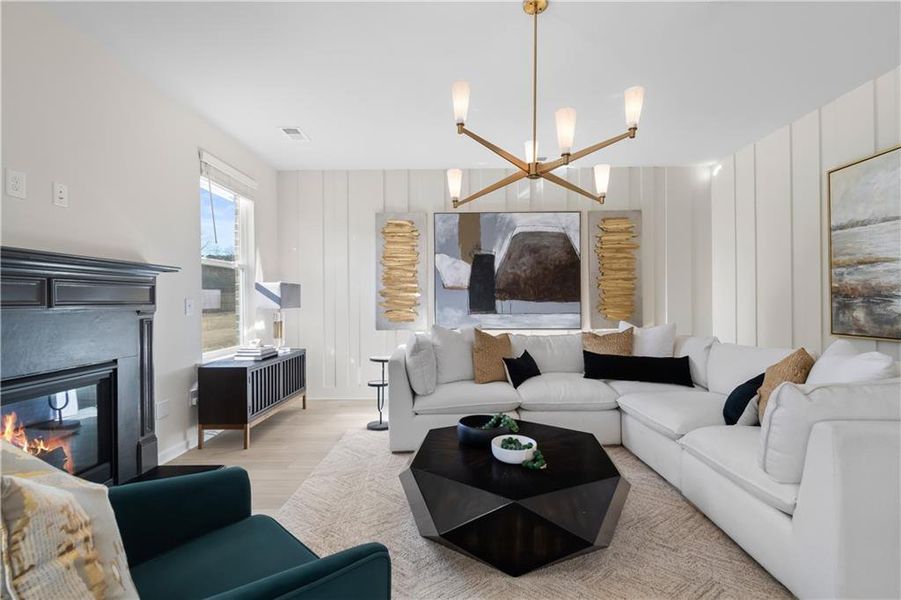 Furnished interior view inside a new home in Abbotts Crossing, Conyers (Image 11).