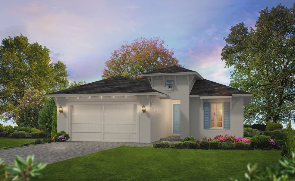 Representative exterior photo of a completed home built from the Avery II by ICI Homes in Mosaic, Daytona Beach, FL (Image 6).