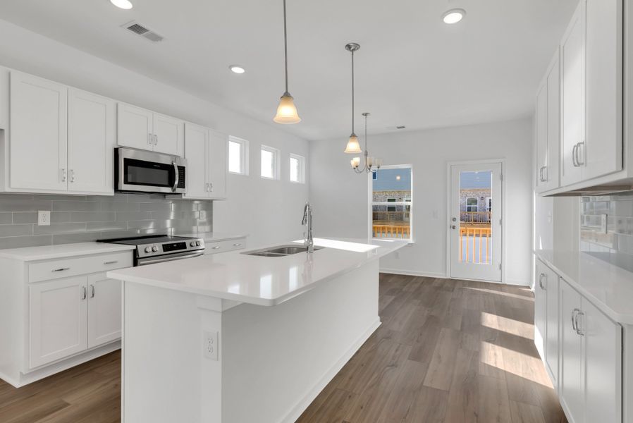 Our townhomes offer 9' ceilings in all levels.