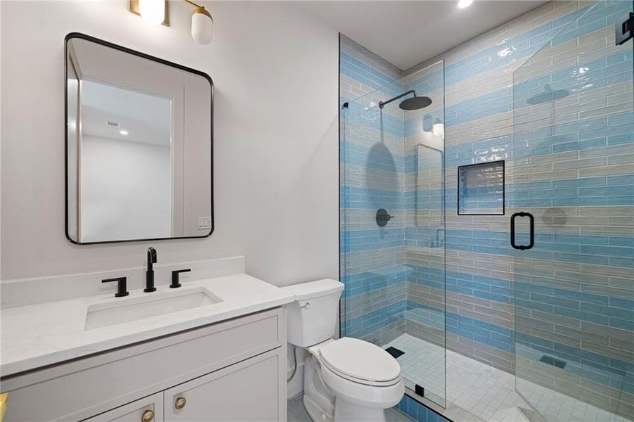 Furnished interior view inside a new home in , Atlanta (Image 27).