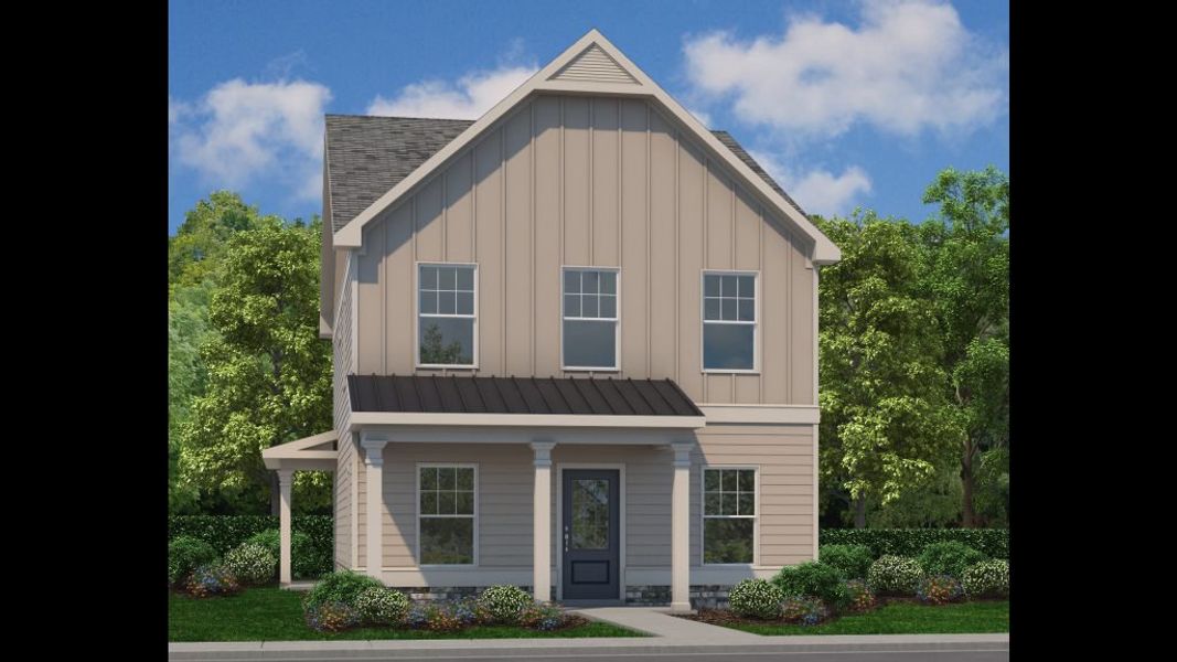 Representative exterior photo of a completed home built from the Westbrook by Piedmont Residential in Magnolia Trace, Flowery Branch, GA (Image 3).