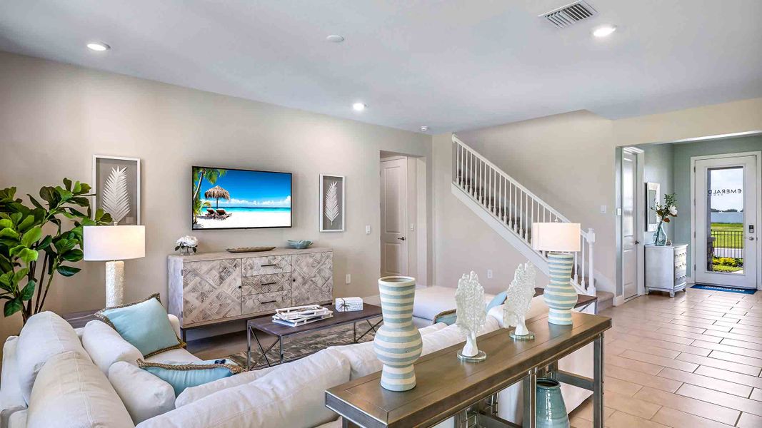 Furnished interior view inside a new home in Solera at Lakewood Ranch, Bradenton (Image 11).