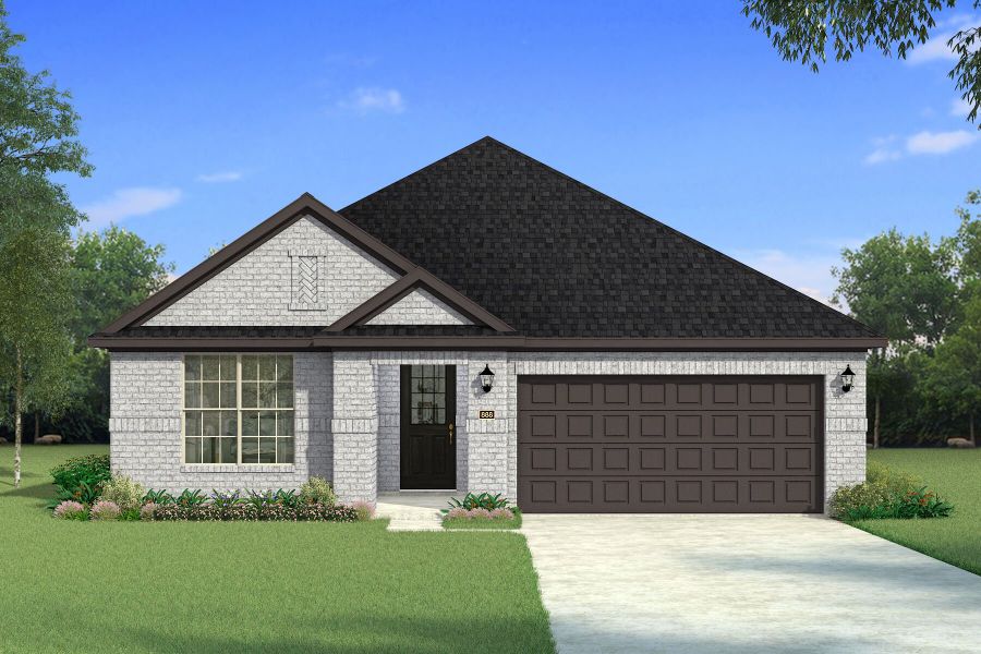 Representative exterior photo of a completed home built from the Sarafina by Mattamy Homes in Walden Pond, Forney, TX (Image 3).