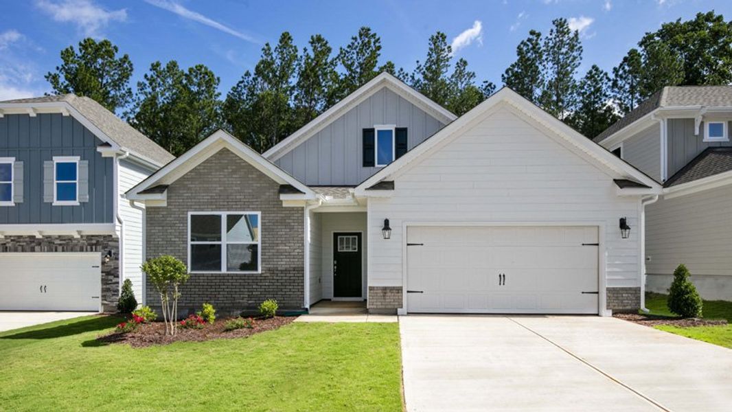 Representative exterior photo of a completed home built from the Gavin by D.R. Horton in Horton Park, Apex, NC (Image 16).