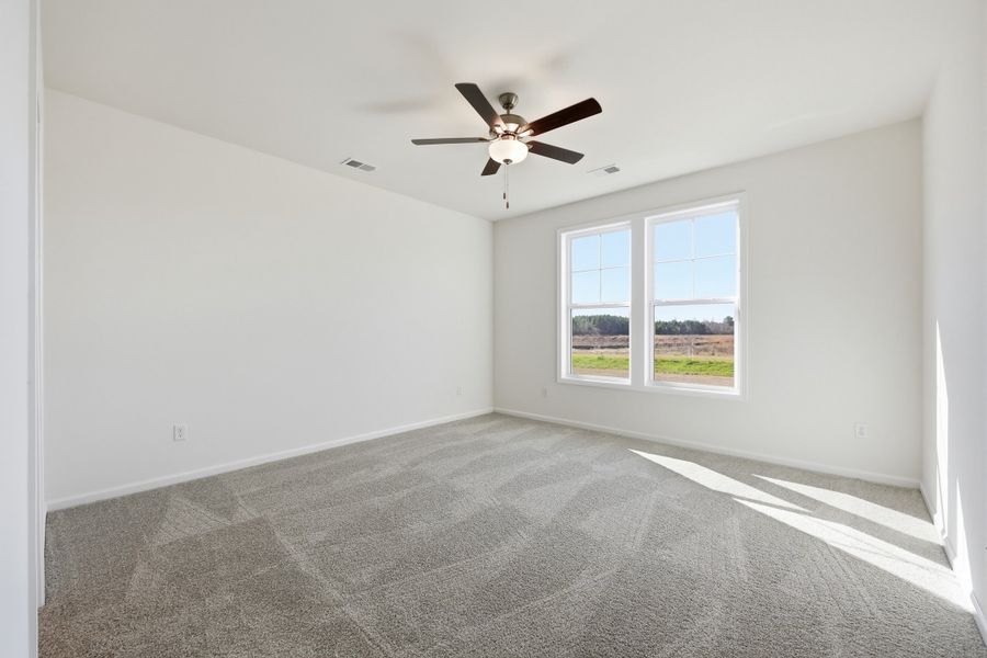 Representative unfurnished interior of a home built from the Bailey II by Great Southern Homes in Oak Hollow, Longs (Image 64).