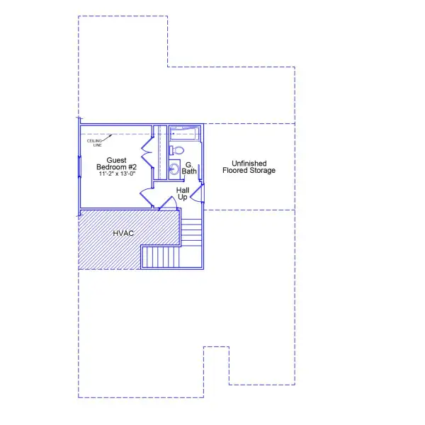 2D floor plan layout of this home in Rich Square, Ash, NC (Image 3).