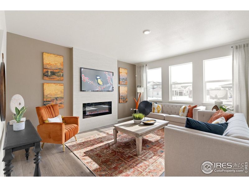 Furnished interior view inside a new home in Lakeside Canyon, Mead (Image 7).