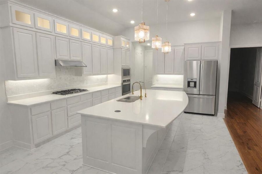 Furnished interior view inside a new home in , Fate (Image 4).