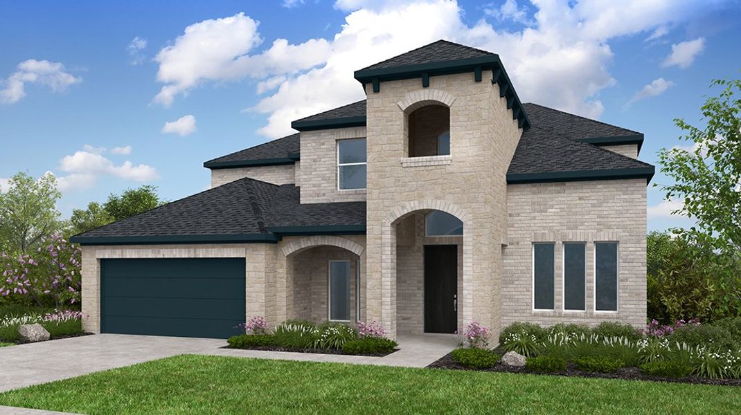 Representative exterior photo of a completed home built from the Larimar by Taylor Morrison in The Ridge at Northlake, Argyle, TX (Image 20).