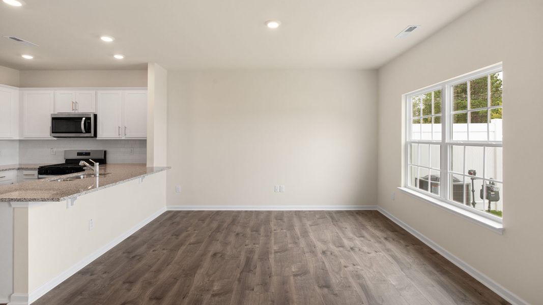 Spacious, unfurnished interior of a new home in Clock Road Townhomes, New Bern (Image 19). Spacious, unfurnished interior of a new home in Clock Road Townhomes, New Bern (Image 19).
