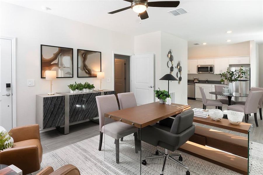 Furnished interior view inside a new home in , Clermont (Image 15).