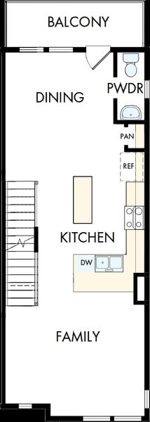 2D floor plan layout of this home in Central Living at Craig, Charlotte, NC (Image 3). 2D floor plan layout of this home in Central Living at Craig, Charlotte, NC (Image 3).