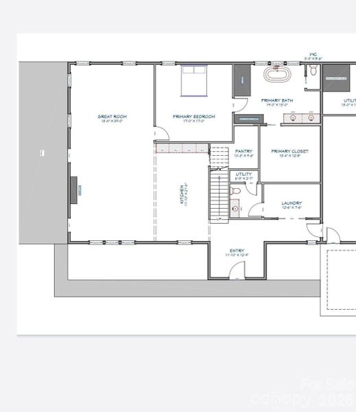 2D floor plan layout of this home in , Burnsville, NC (Image 3).