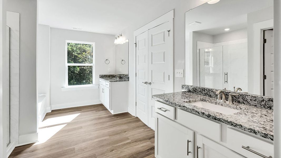 Furnished interior view inside a new home in The Haven at Indigo Preserve, Leland (Image 12).