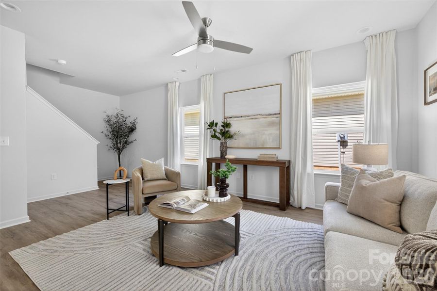 Furnished interior view inside a new home in , Charlotte (Image 10).