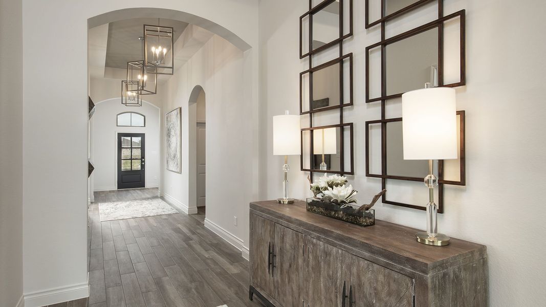 Furnished interior view inside a new home in Midline, Houston (Image 30).