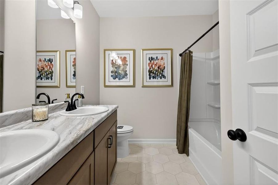 Furnished interior view inside a new home in Sagebrook, Powder Springs (Image 32).